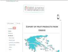 Tablet Screenshot of frulantis.com